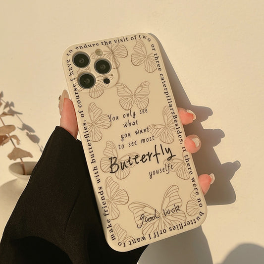 butterfly shockproof  cartoon phone case for Iphone