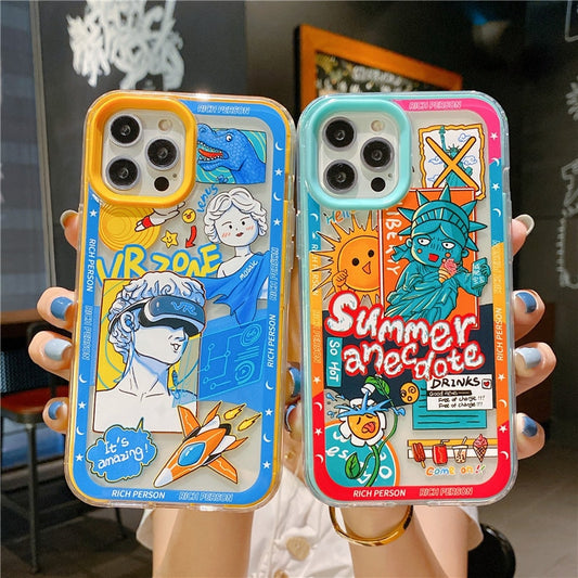 Luxury Super cute cartoon case for iPhone