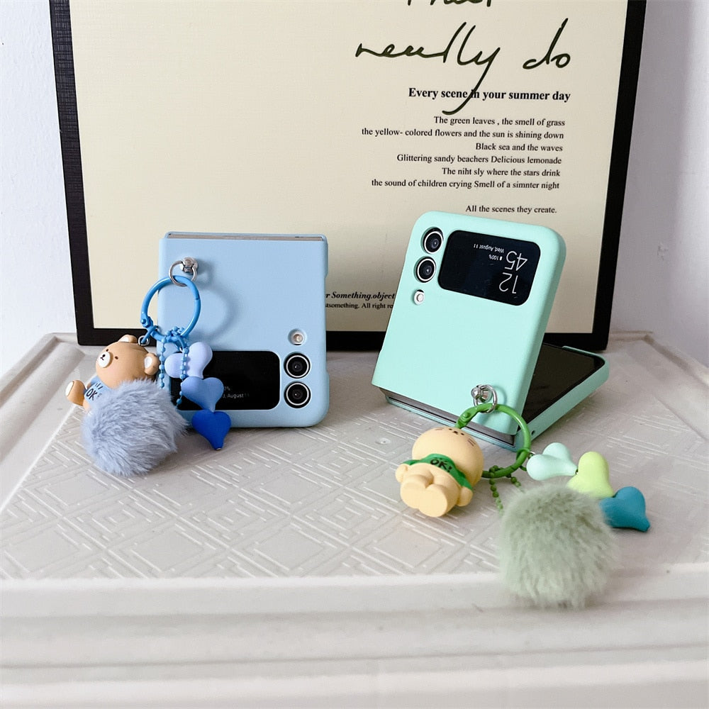 Cute Doll Case For Galaxy Z Flip