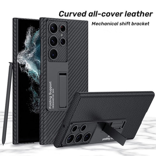 Carbon fiber Leather Case For Samsung Galaxy S23 Series