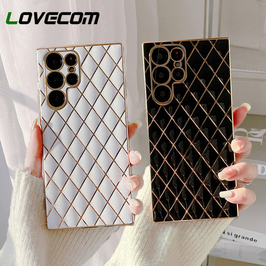 Luxury Plating Phone Case For Samsung S22
