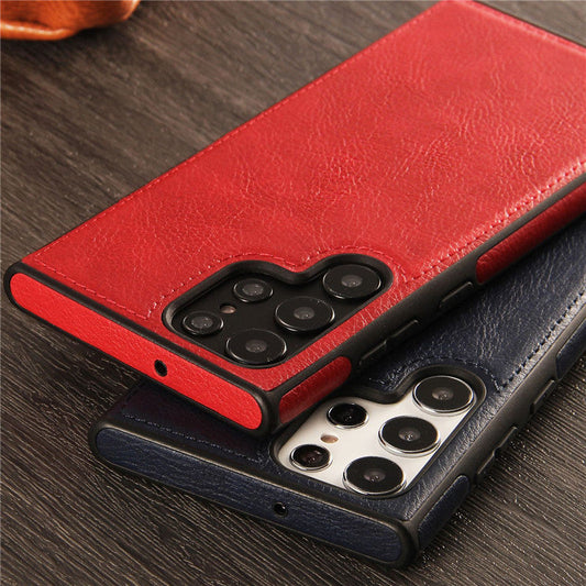 Slim Leather Phone Case For for Samsung Galaxy S22 Series